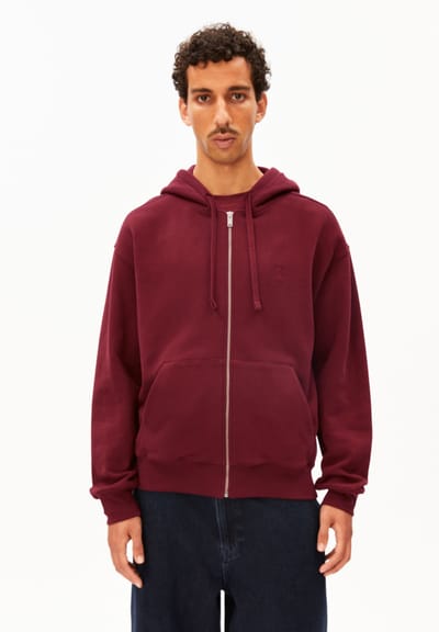 ICONIC Å SAROMIAAN SWEATJACKET | velvet red by ARMEDANGELS