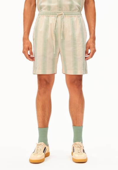 STRIPED SHORT | foam by ARMEDANGELS
