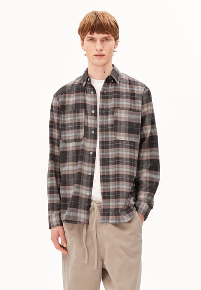 PATCHWORK LONG-SLEEVED SHIRT | pure by ARMEDANGELS
