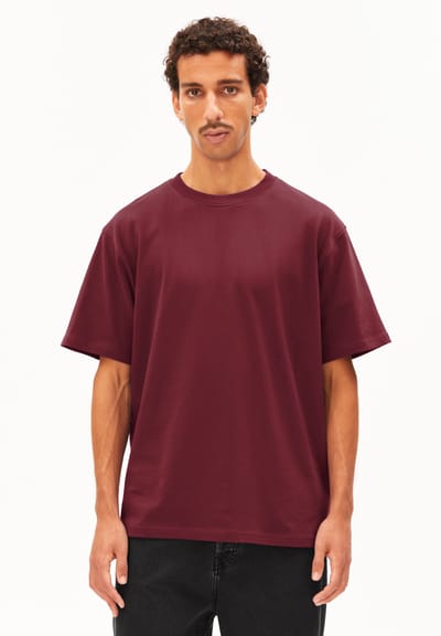 MAARKOS HEAVY WEIGHT T-SHIRT | velvet red by ARMEDANGELS