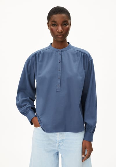 EFINARAA BRUSHED BLOUSE | nightshadow by ARMEDANGELS