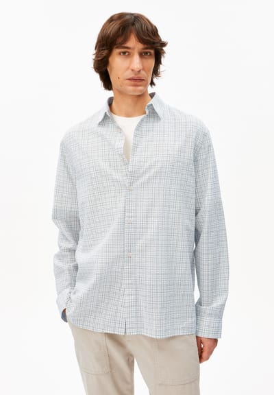 CHECK LONGSLEEVE SHIRT | fatigue green by ARMEDANGELS