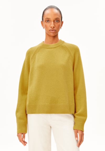 WOOL KNIT SWEATER | mosslace by ARMEDANGELS