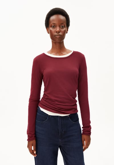 EINIAARA SOFT LONGSLEEVE | velvet red by ARMEDANGELS