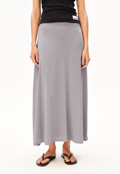 ILENIAA LARAA MIDI SKIRT | seal grey by ARMEDANGELS