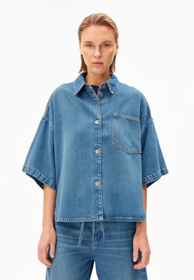 S SLV DENIM OVERSHIRT | laguna by ARMEDANGELS