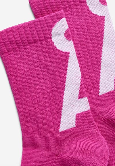 SAAMUS SHORT SOCKS | very berry-white by ARMEDANGELS