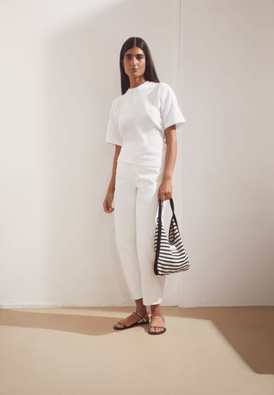 TOTE BAG KNIT W | undyed-black by ARMEDANGELS
