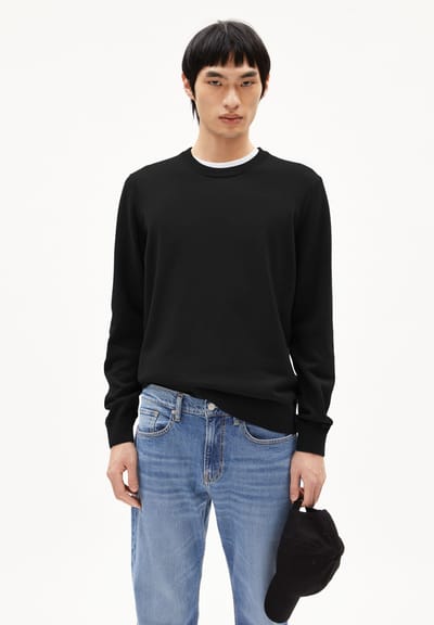 LOUKAA KNIT SWEATER | black by ARMEDANGELS