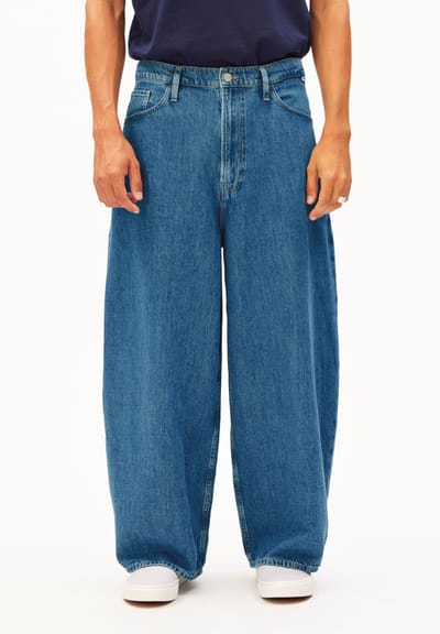 KAAVO LINEN BLEND BAGGY JEAN | sea salt by ARMEDANGELS