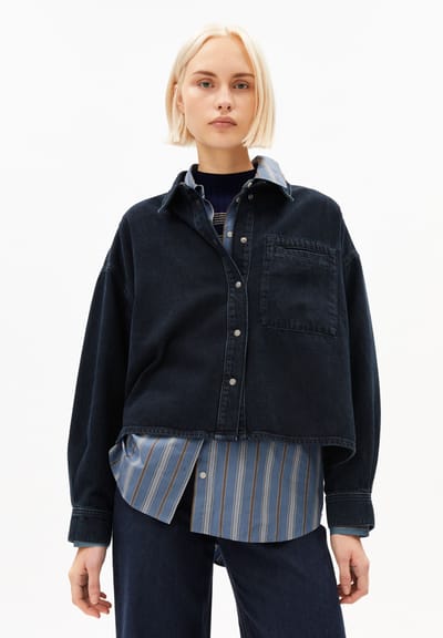 NALAANI DENIM BLOUSE | rinse by ARMEDANGELS