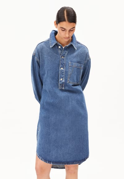 OVERSIZED DENIM SHIRT DRESS | bay by ARMEDANGELS