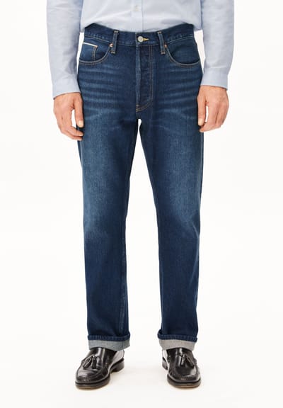 MAADOX SELVEDGE STRAIGHT JEANS | midnight air by ARMEDANGELS