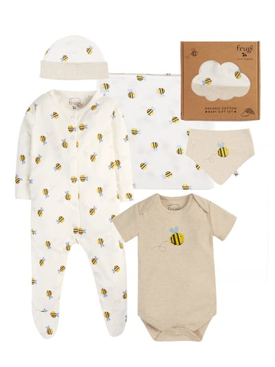Buzzy Bee Muslin Gift Set by Frugi