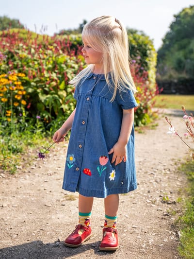 Rosemary Denim Dress by Frugi