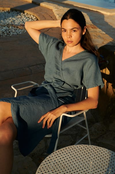 Mimosa Linen Dress by LinenFox