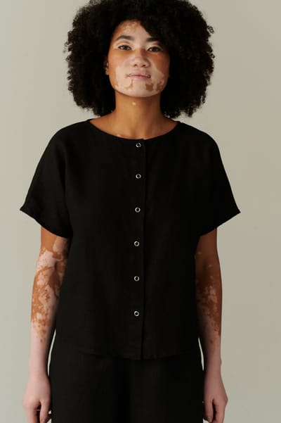 Esme Linen Top by LinenFox