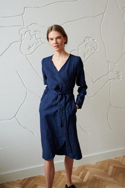 Rosemary Linen Wool Blend Dress by LinenFox