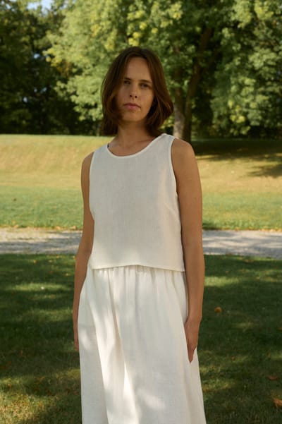 Sadie Linen Top by LinenFox