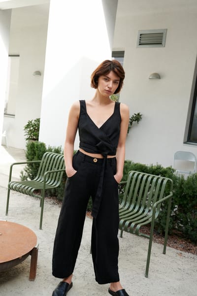 Frankie Heavy Linen Trousers by LinenFox