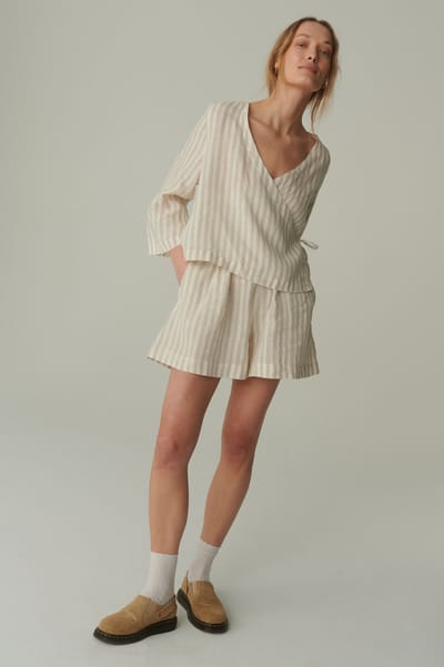 Kim Linen Shorts by LinenFox