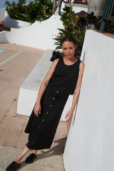 Maricela Linen Skirt by LinenFox