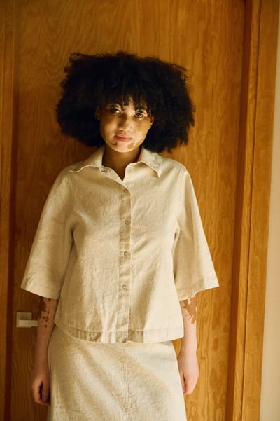 Cotton Blend Shirt Jacket – Andrea by LinenFox