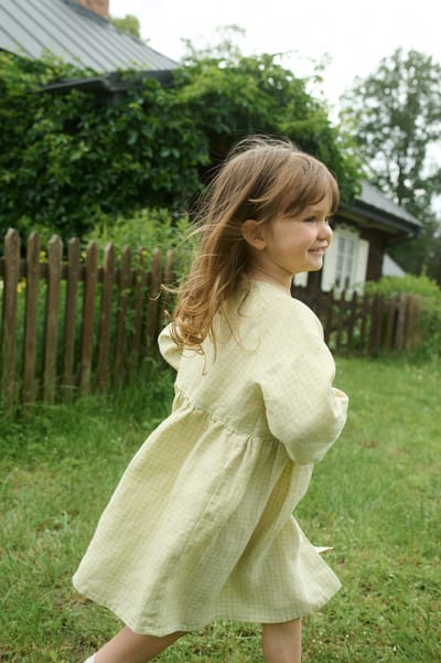 Buttoned Linen Dress by LinenFox
