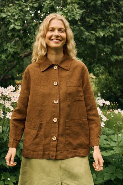 Bill Linen Wool Blend Jacket by LinenFox