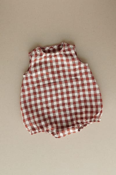 Lucy Linen Baby Romper by LinenFox