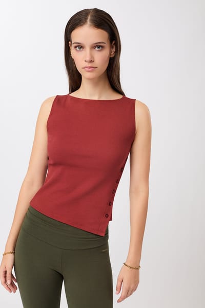 Side Button Top - Siena, GOTS by Mandala