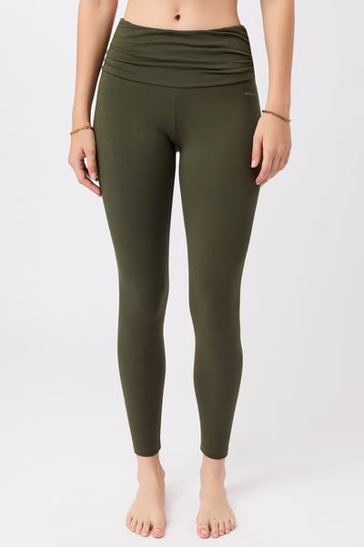 Pilates Tights - Leaf, GOTS by Mandala
