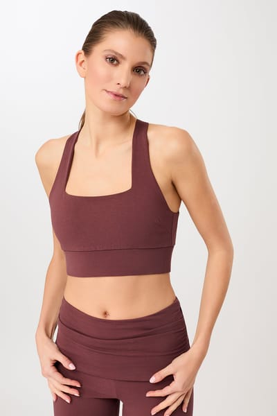 French Neck Bra - Rosewood, GOTS by Mandala