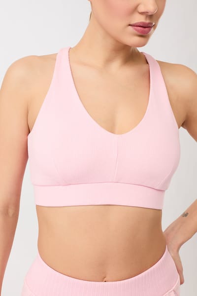 Rib Bra - Soft-Pink, GOTS by Mandala