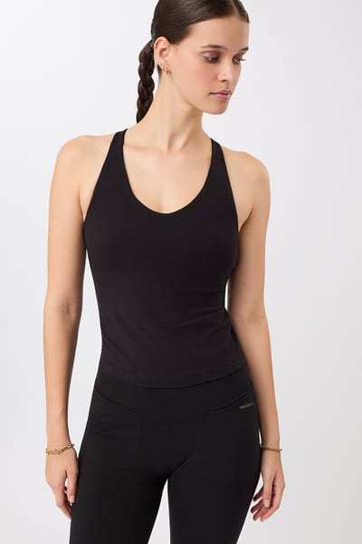 All Sports Top - Black, GOTS by Mandala