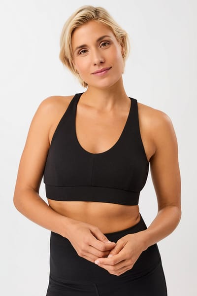 Rib Bra 2.0 - Black, GOTS by Mandala