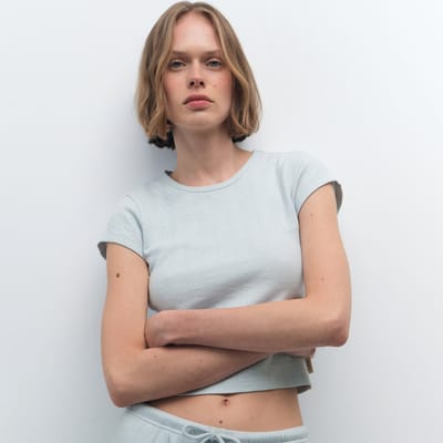 Organic Pointelle Baby Tee by MATE the Label