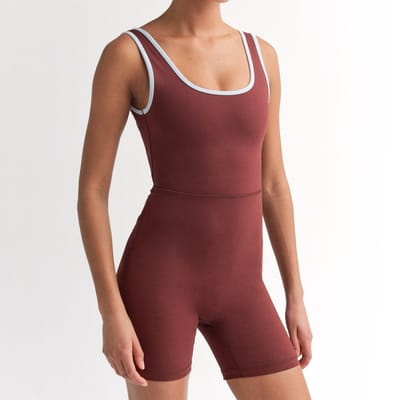 Organic Stretch Contrast Unitard by MATE the Label