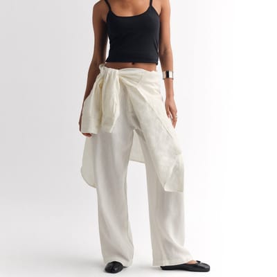 Organic Linen Pleated Pant by MATE the Label