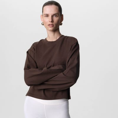 Organic Structured Cotton Long Sleeve Tee by MATE the Label
