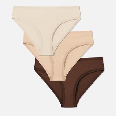 Organic Comfort Mid Rise Bikini 3 Pack by MATE the Label