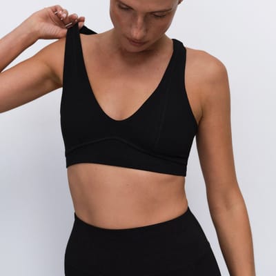 Organic Stretch V-Neck Bra by MATE the Label