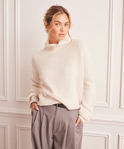 Luxe Cashmere Oversized Turtleneck by NAADAM