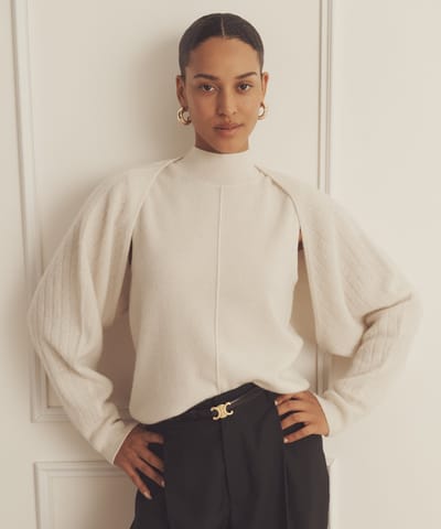 Novelty Cashmere Reversible Two Piece Turtleneck Set by NAADAM