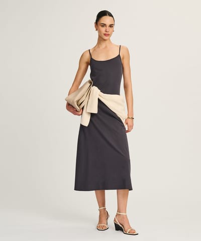 Lightweight Brushed Cotton Slip Dress by NAADAM