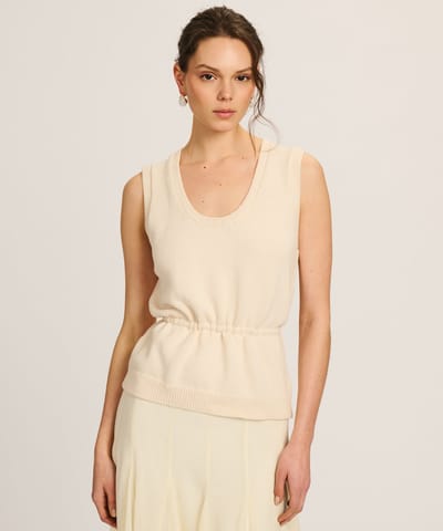 Cotton Belted Tank by NAADAM