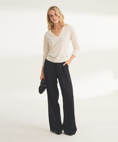 Super Fine Cashmere V-Neck by NAADAM