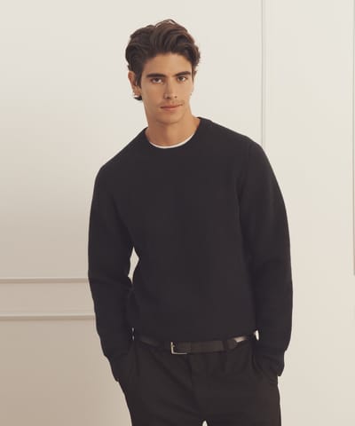 Luxe Cashmere Double Faced Crewneck by NAADAM