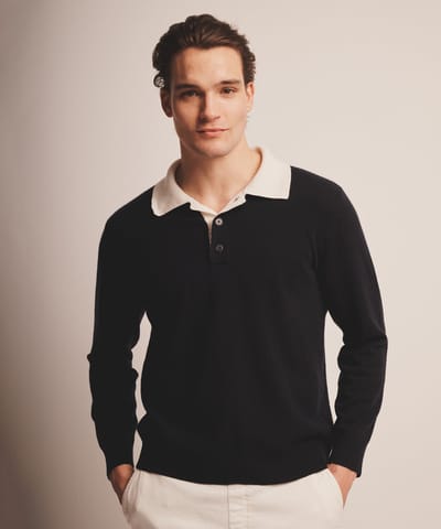 Signature Cashmere Rugby Polo by NAADAM