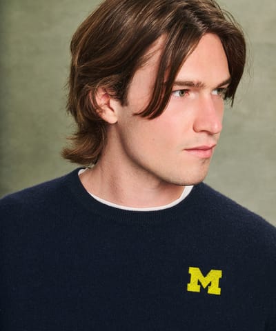 Men's University of Michigan Cashmere Sweater by NAADAM